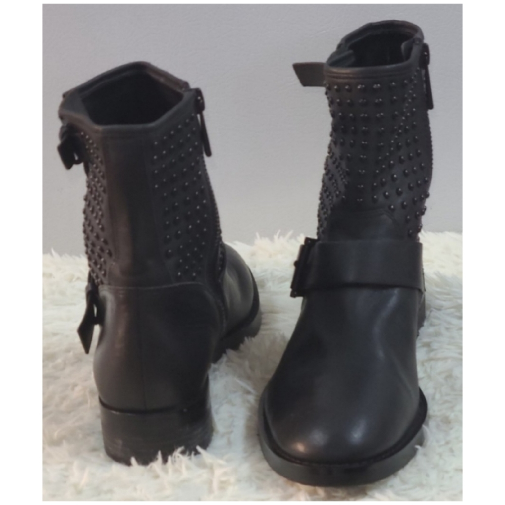 MICHAEL KORS REEVES STUDDED MOTO BOOTS - Picture 7 of 8